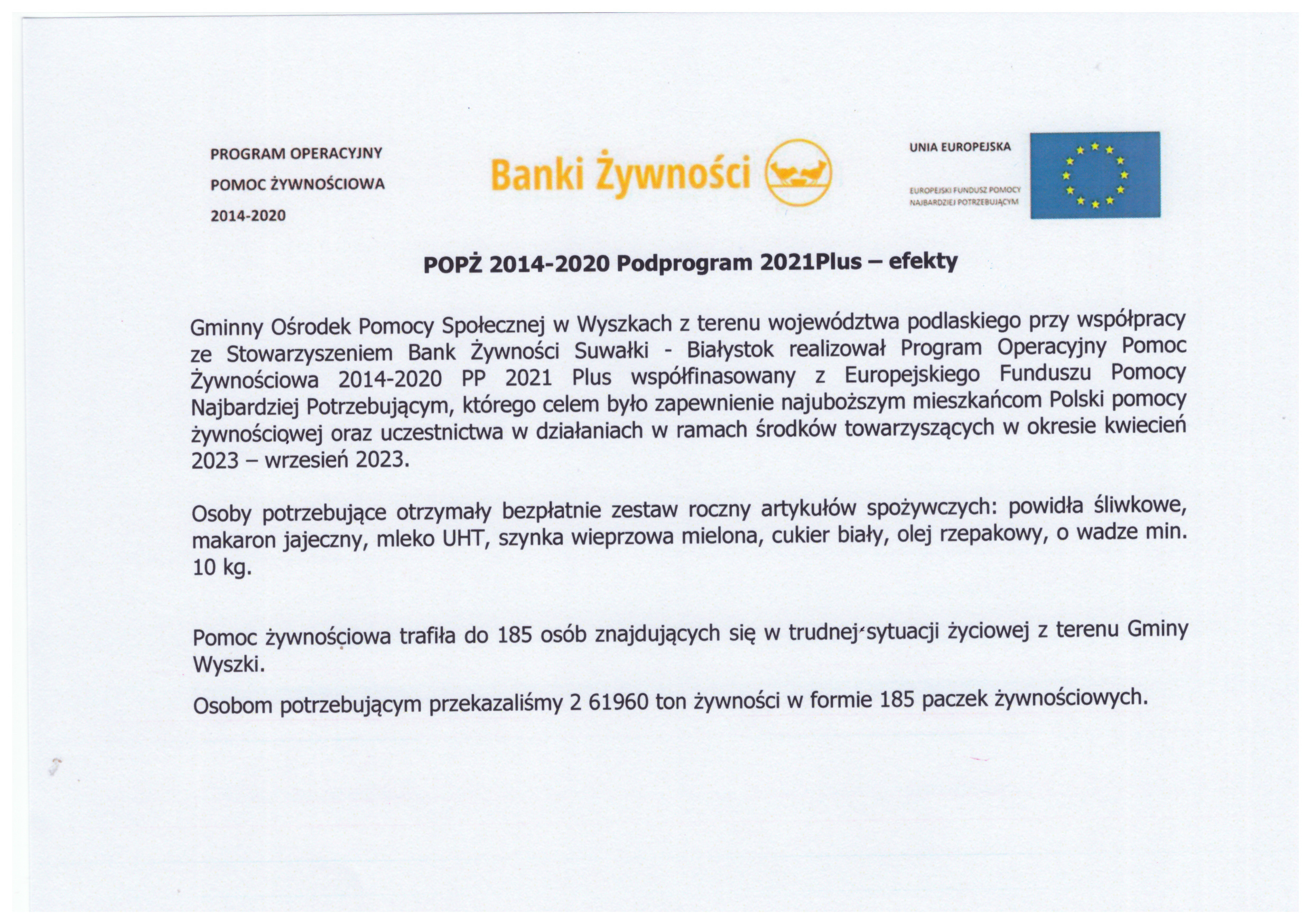 POPŻ 2021 plus