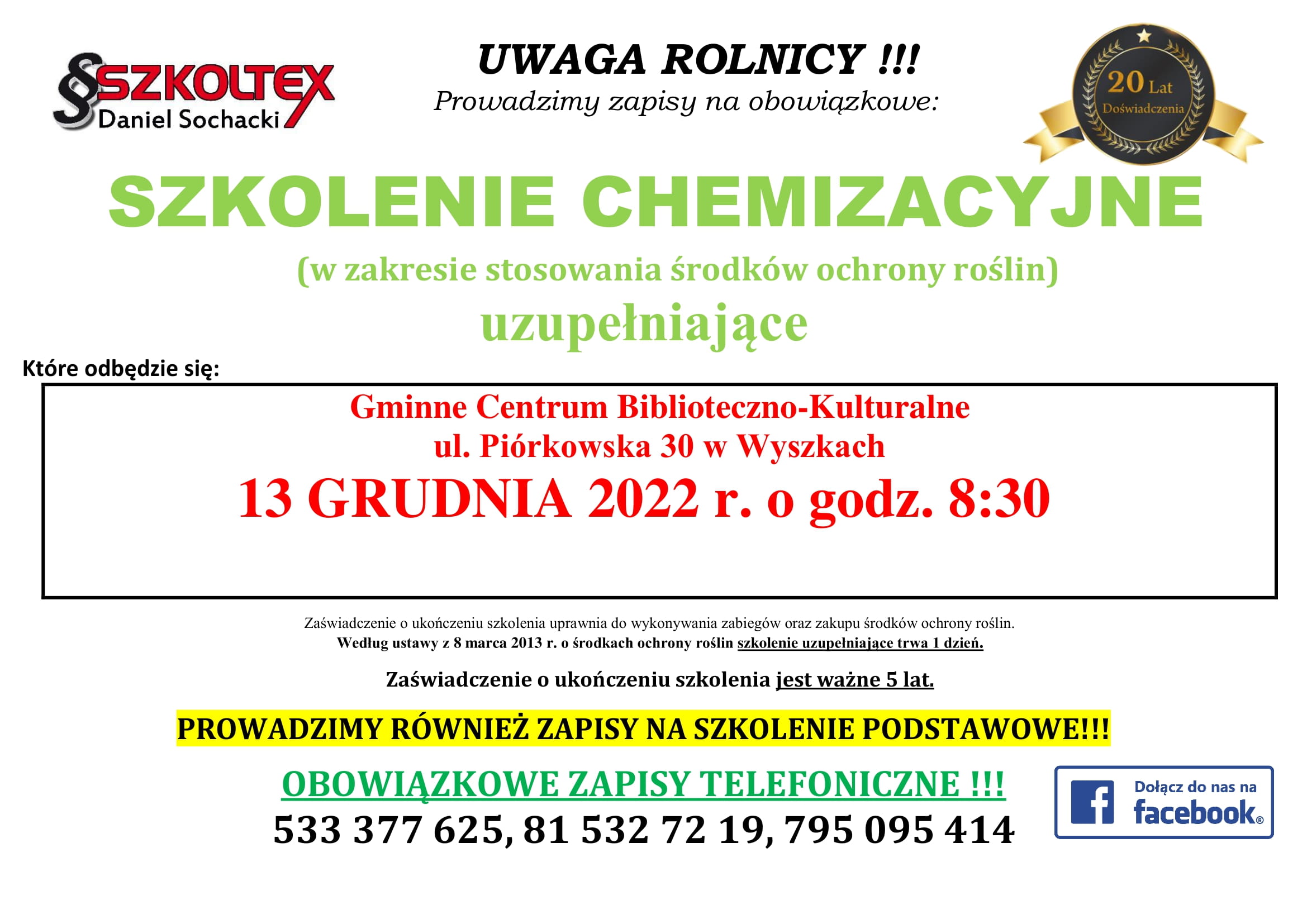 PLAKAT CHEM UZUPEŁNIAJĄCA WYSZKI 1