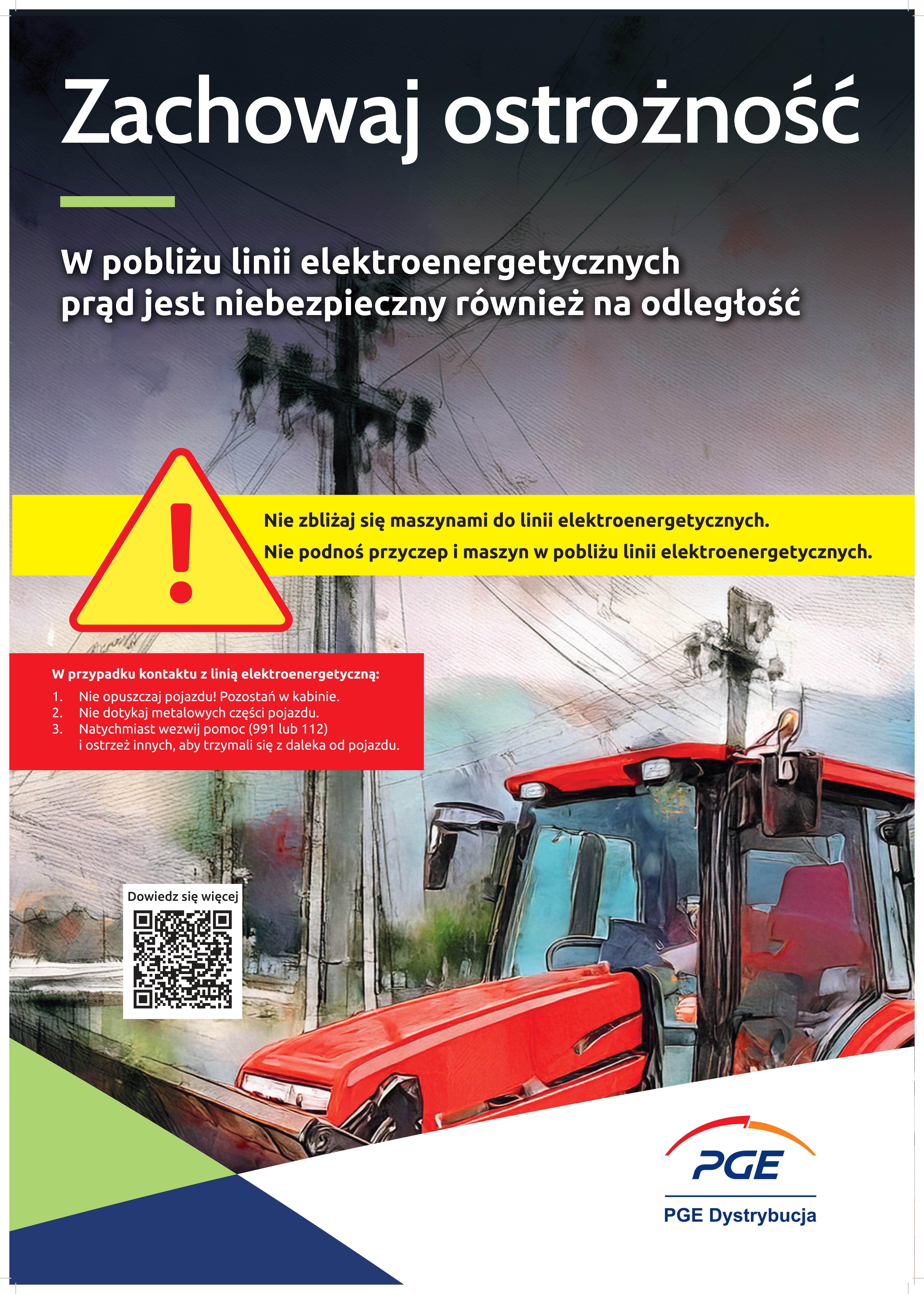 plakat A2 zachowaj ostrożność