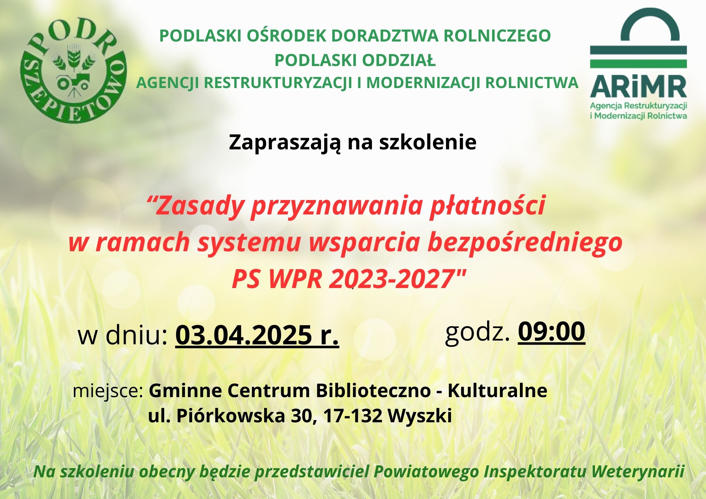 zaproszenie Wyszki